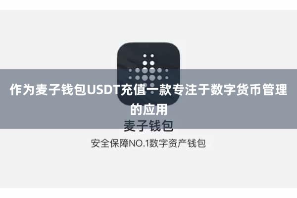 作为麦子钱包USDT充值一款专注于数字货币管理的应用