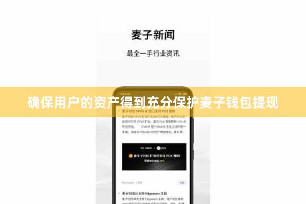 确保用户的资产得到充分保护麦子钱包提现