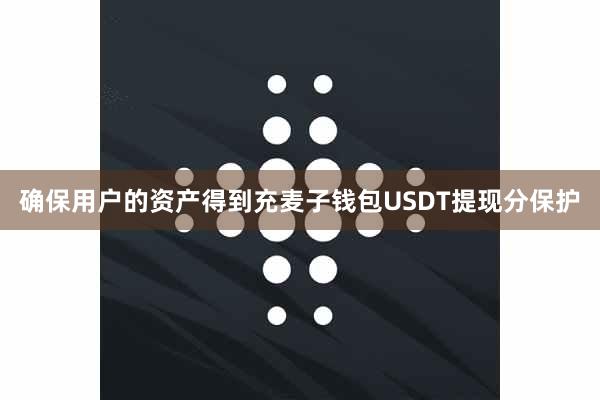 确保用户的资产得到充麦子钱包USDT提现分保护