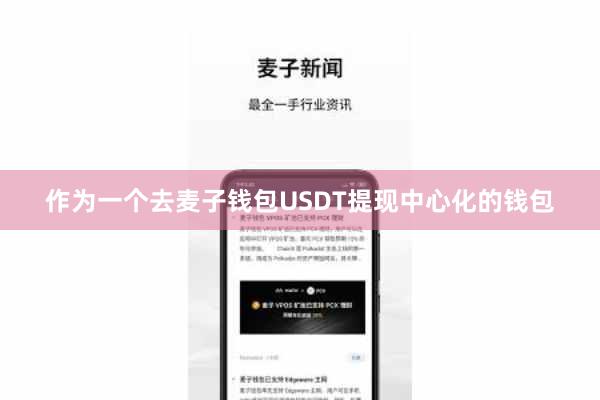 作为一个去麦子钱包USDT提现中心化的钱包