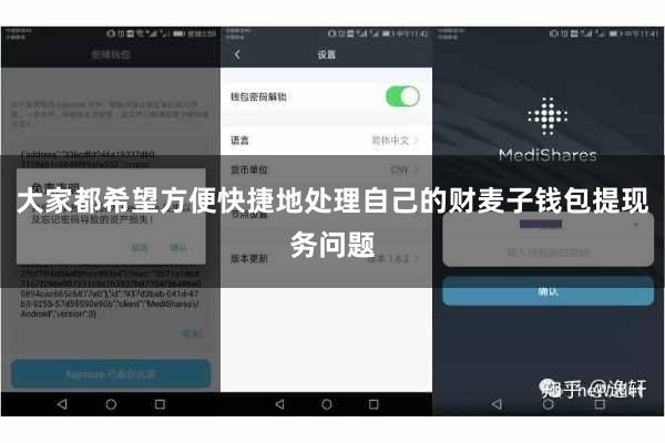 大家都希望方便快捷地处理自己的财麦子钱包提现务问题